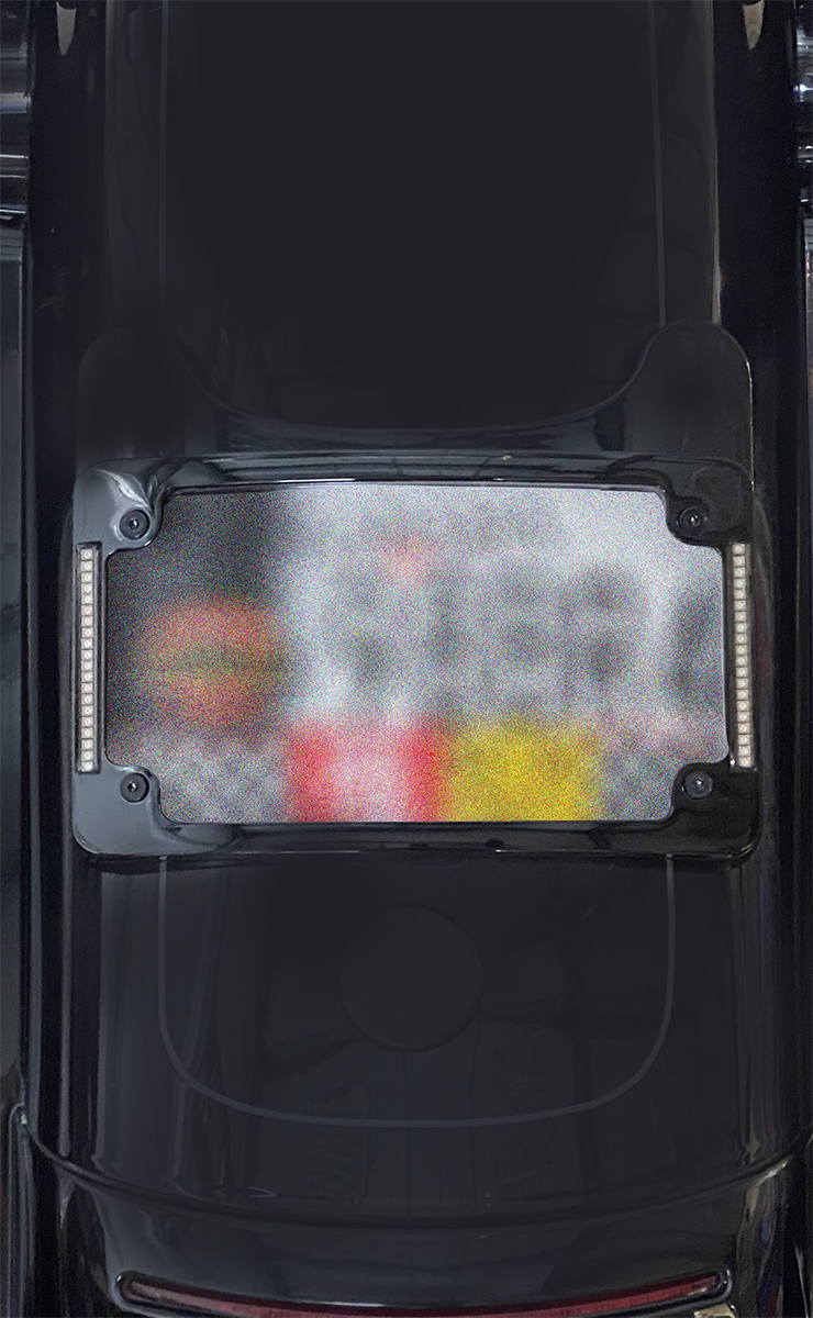 Custom Dynamics Curved License Plate Frame - Black TF06-BCM-B - Cycle City Outdoors