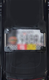 Custom Dynamics Curved License Plate Frame - Black TF06-BCM-B - Cycle City Outdoors