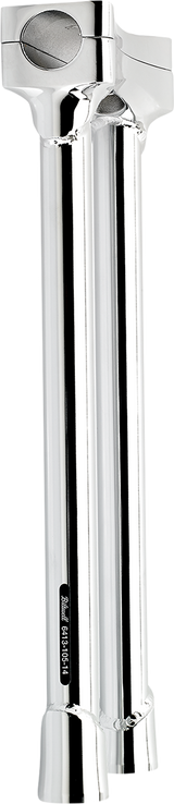 BILTWELL Murdock O/S Risers - 14" - Chrome 6413-105-14