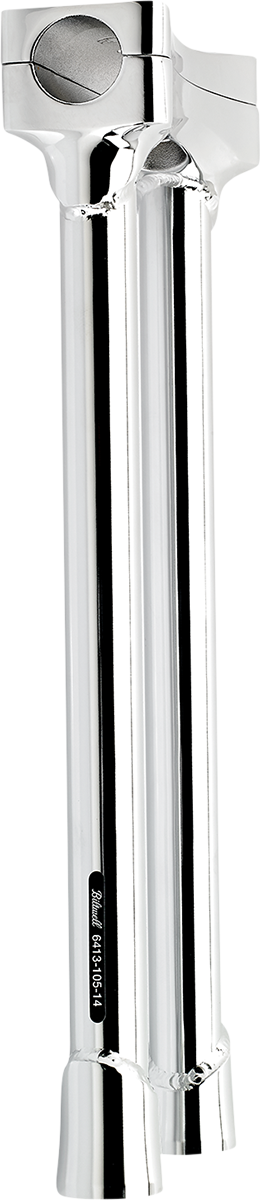 BILTWELL Murdock O/S Risers - 14" - Chrome 6413-105-14