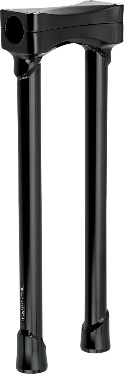 BILTWELL Murdock O/S Risers - 14" - Black 6413-201-14