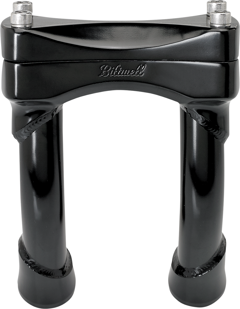 BILTWELL Murdock O/S Risers - Pullback - 6" - Black 6414-201-06
