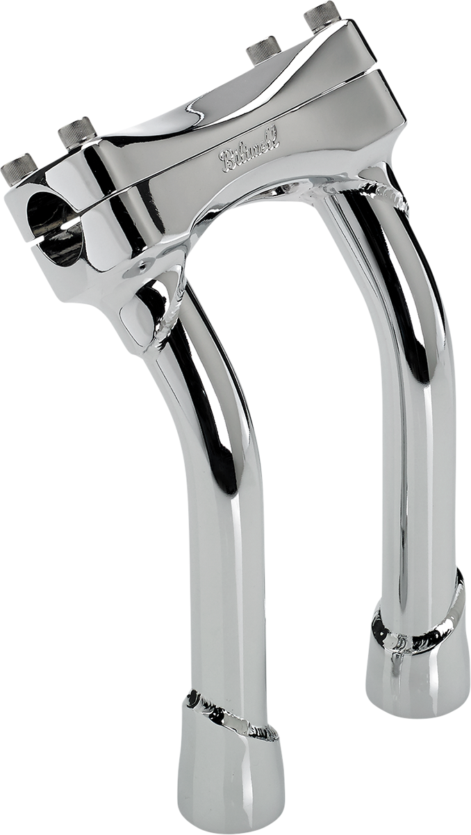 BILTWELL Murdock O/S Risers - Pullback - 8" - Chrome 6414-105-08