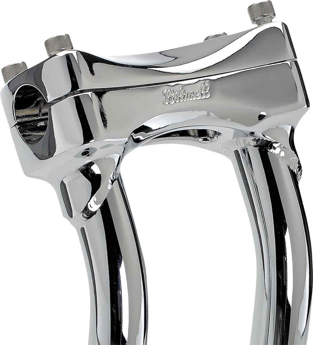 BILTWELL Murdock O/S Risers - Pullback - 12" - Chrome 6414-105-12
