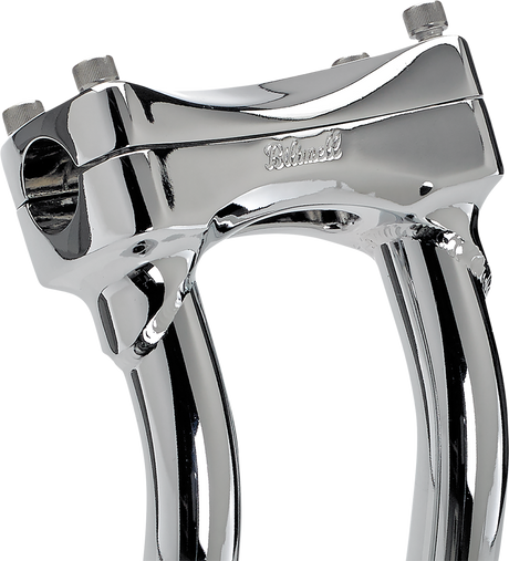 BILTWELL Murdock O/S Risers - Pullback - 12" - Chrome 6414-105-12