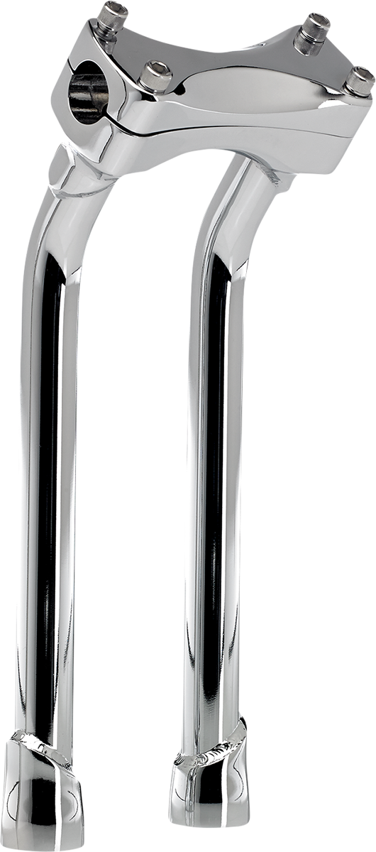 BILTWELL Murdock O/S Risers - Pullback - 12" - Chrome 6414-105-12