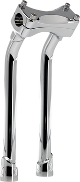 BILTWELL Murdock O/S Risers - Pullback - 12" - Chrome 6414-105-12