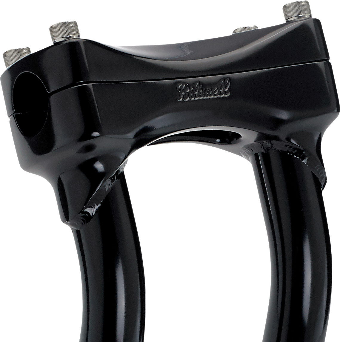 BILTWELL Murdock O/S Risers - Pullback - 12" - Black 6414-201-12