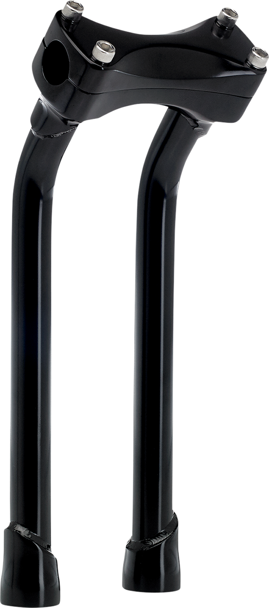 BILTWELL Murdock O/S Risers - Pullback - 12" - Black 6414-201-12