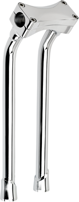BILTWELL Murdock O/S Risers - Pullback - 14" - Chrome 6414-105-14