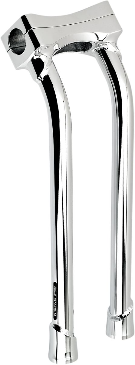 BILTWELL Murdock O/S Risers - Pullback - 14" - Chrome 6414-105-14