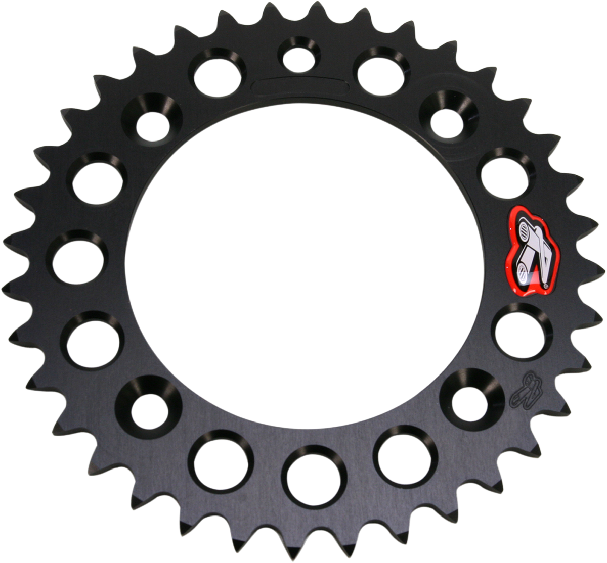RENTHAL Rear Sprocket - Aprilia/Gas Gas/Husqvarna/KTM - Black - 38 Tooth 491--415-38P-BK - Cycle City Outdoors