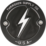 THRASHIN SUPPLY CO. Points Cover - Dished - Black - M8 TSC-3027-4