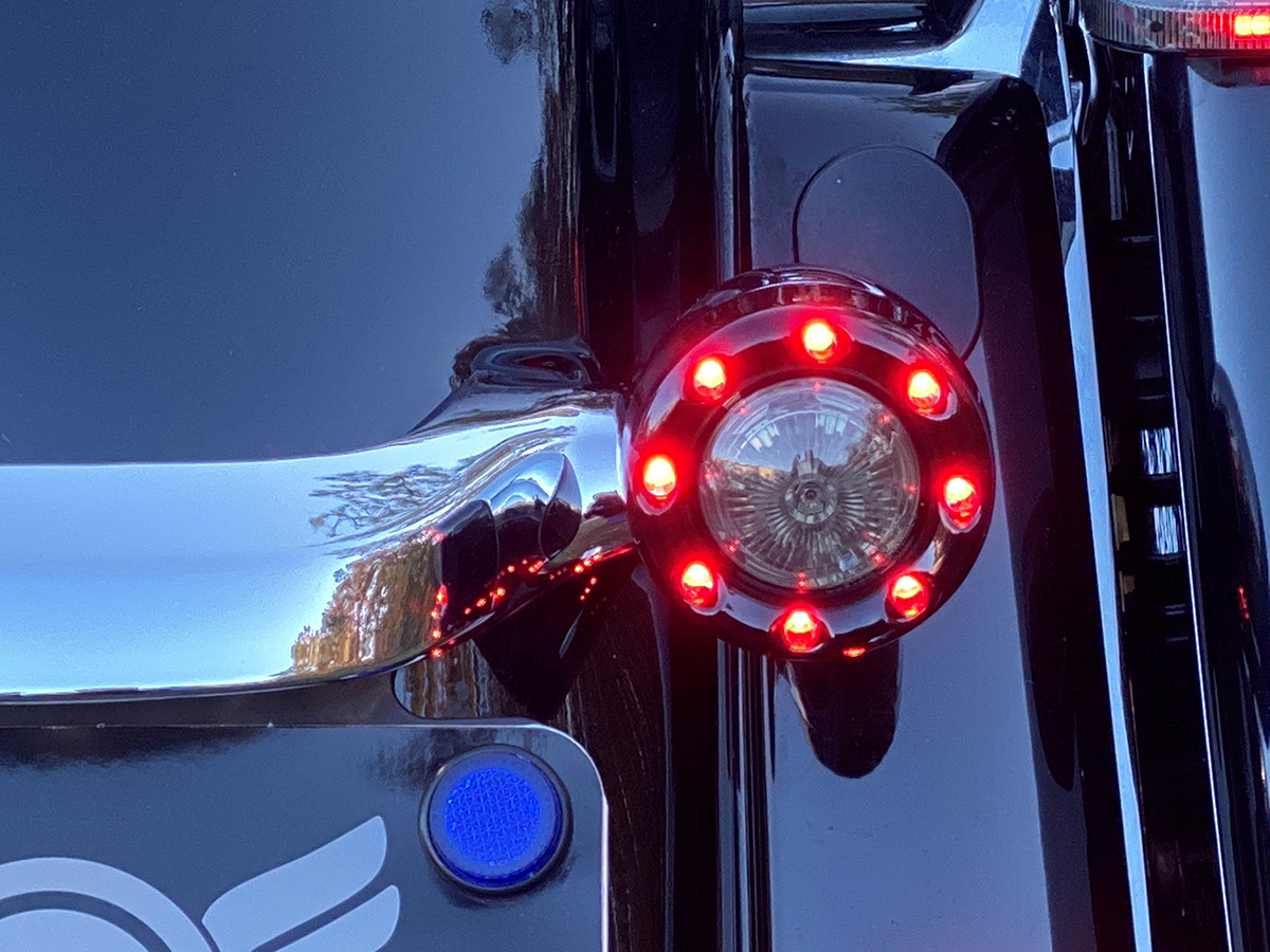 Custom Dynamics Bullet Turn Signal 1157 - Black - Red Lens PB-BR-RR-57-BR - Cycle City Outdoors