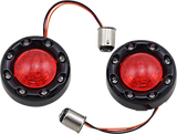 Custom Dynamics Bullet Turn Signal 1157 - Black - Red Lens PB-BR-RR-57-BR - Cycle City Outdoors