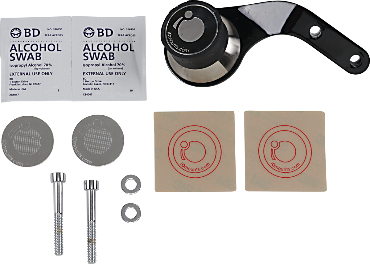 KLOCK WERKS Handlebar Mount - iOmount* - Right - GL1500 - Black KWD-06-0386