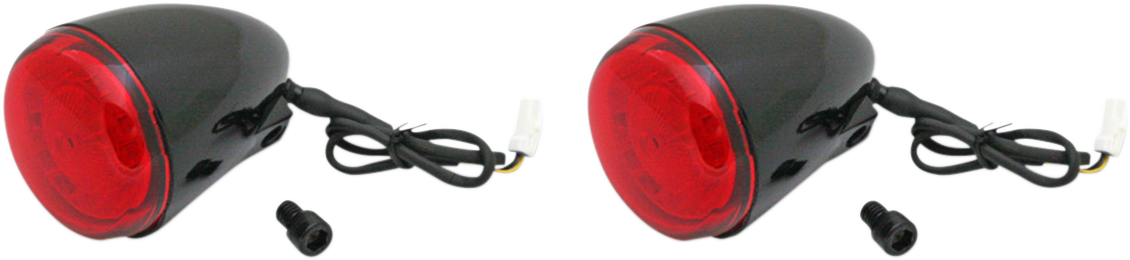 Custom Dynamics ProBEAM? Turn Signals - Black/Red PB-IND-RTS-R-B - Cycle City Outdoors