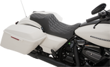 DRAG SPECIALTIES Predator III Seat - Double Diamond - Silver Stitched - FL '08-'23 0801-1115 - Cycle City Outdoors