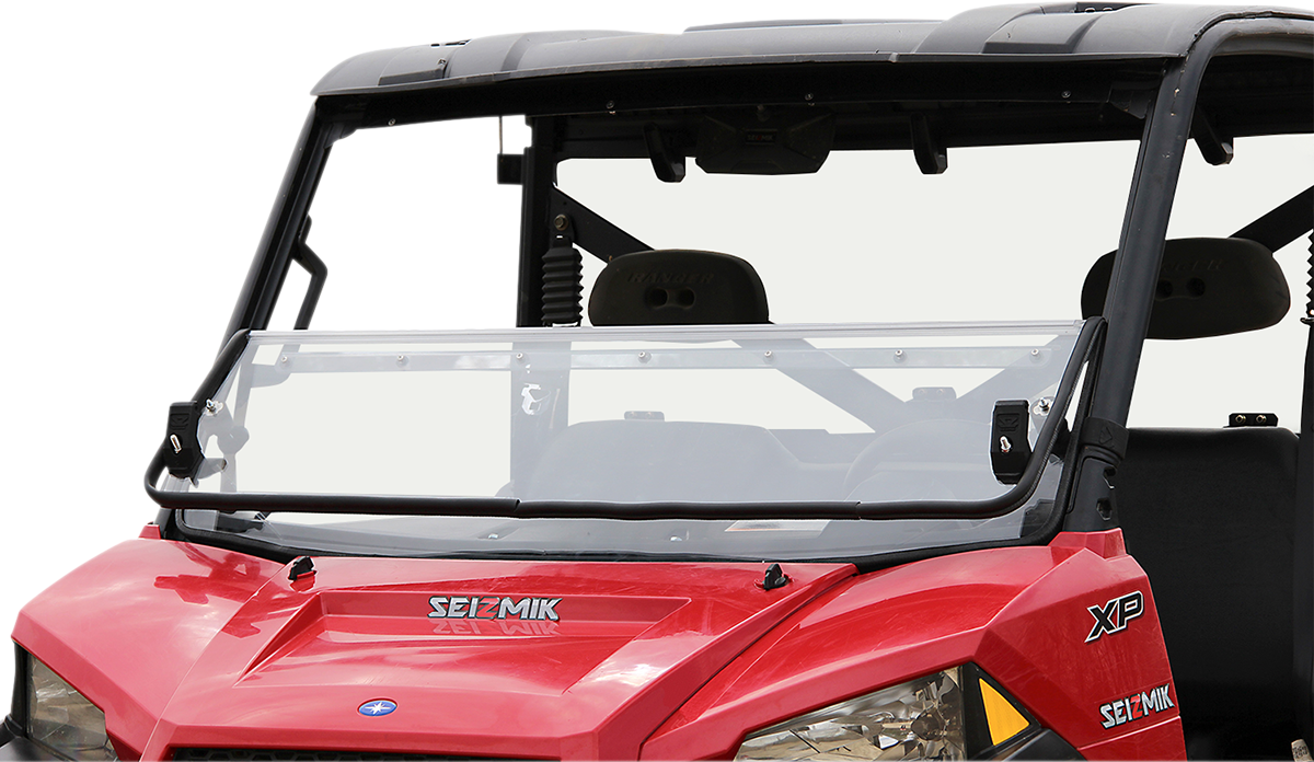 SEIZMIK Folding Windshield - Polycarbonate - Ranger 50-23078KIT