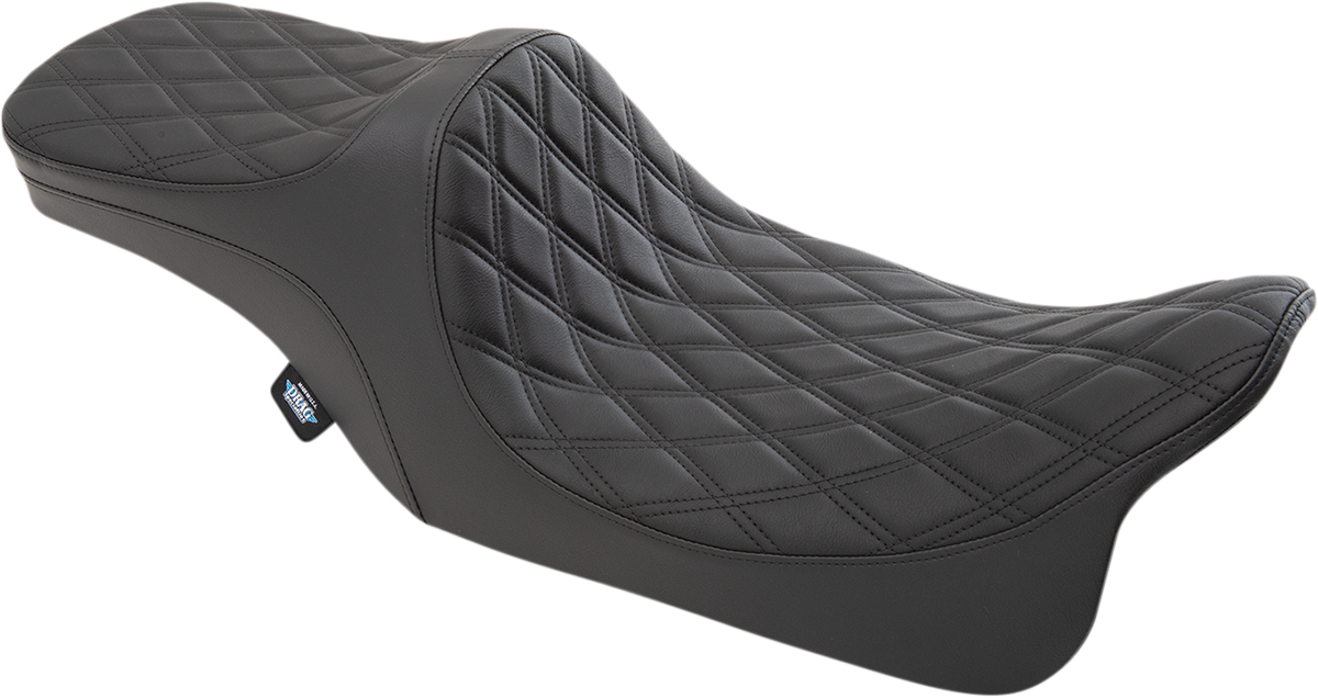 DRAG SPECIALTIES Predator III 2-Up Seat - Double Diamond - Black Thread - FL '99-'07 0801-1308 - Cycle City Outdoors