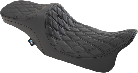 DRAG SPECIALTIES Predator III 2-Up Seat - Double Diamond - Black Thread - FL '99-'07 0801-1308 - Cycle City Outdoors