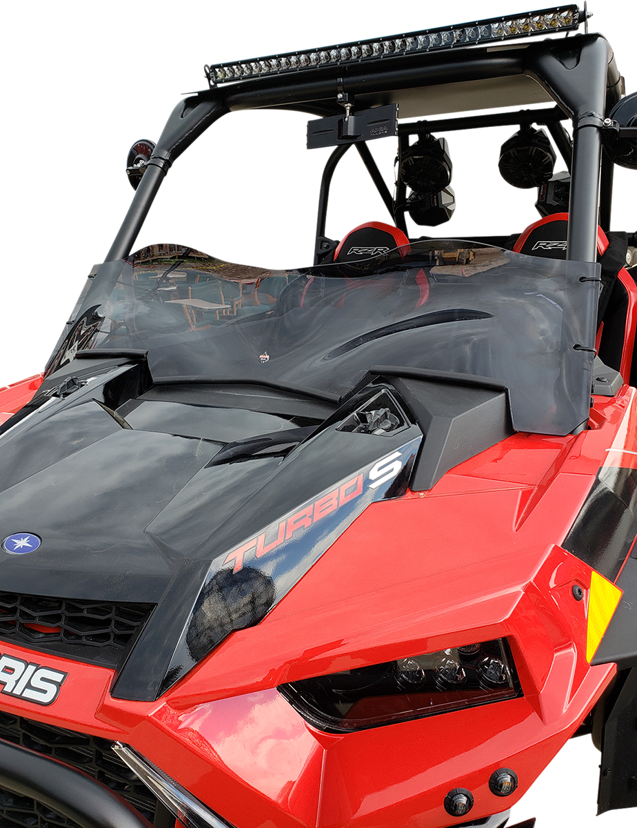 KLOCK WERKS Flare* Windshield - 9-3/4" - Dark Smoke - RZR KWW-05-0526
