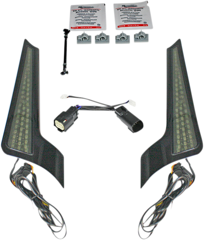 Custom Dynamics Fascia LED Light Panels - Black/Smoke CD-FASCIA-BCMSB - Cycle City Outdoors