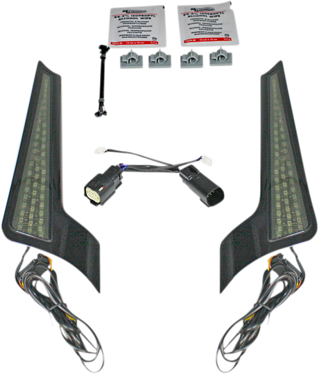 Custom Dynamics Fascia LED Light Panels - Black/Smoke CD-FASCIA-BCMSB - Cycle City Outdoors