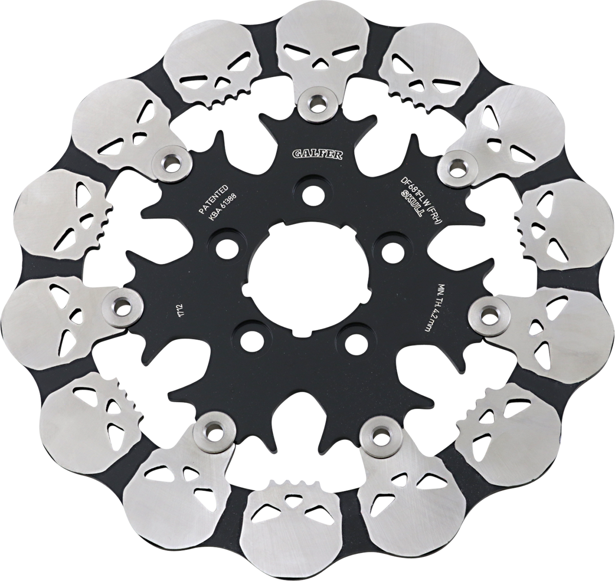 GALFER Skull Rear Rotor - Floating Mount DF681FRH - Cycle City Outdoors