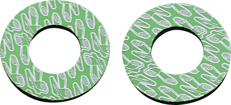 RENTHAL Grip Donutz - White/Green G203 - Cycle City Outdoors