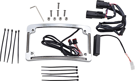 Custom Dynamics All in One License Plate Frame - Chrome TF05-BCM4-C - Cycle City Outdoors