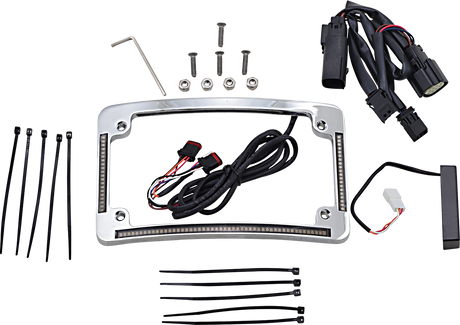 Custom Dynamics All in One License Plate Frame - Chrome TF05-SS6-C - Cycle City Outdoors