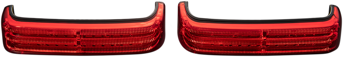 Custom Dynamics Saddlebag LED Lights - Sequential - Black/Red PB-SBSEQ-SS6-BR - Cycle City Outdoors