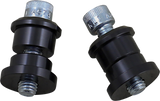 BILTWELL Riser Bushings - Solid - Black 6908-201
