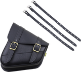 WILLIE & MAX LUGGAGE Softail Swing Arm Bag - Black - Triangulated 59776-08