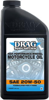 DRAG SPECIALTIES OIL Engine Oil - 20W-50 - 1 U.S. quart 198919 - Cycle City Outdoors
