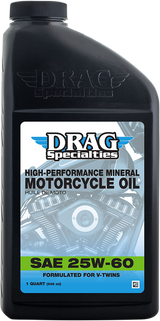 DRAG SPECIALTIES OIL Engine Oil - 25W-60 - 1 U.S. quart 198920 - Cycle City Outdoors