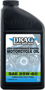 DRAG SPECIALTIES OIL Engine Oil - 25W-60 - 1 U.S. quart 198920 - Cycle City Outdoors