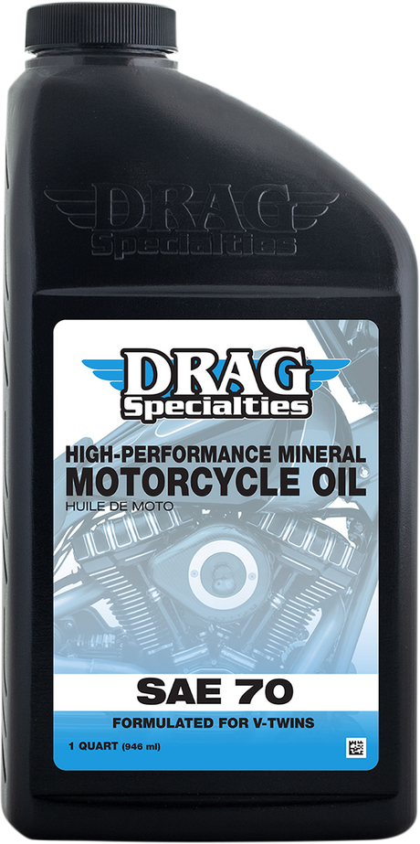 DRAG SPECIALTIES OIL Engine Oil - SAE 70 - 1 U.S. quart 198924 - Cycle City Outdoors