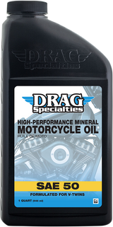 DRAG SPECIALTIES OIL Engine Oil - SAE 50 - 1 U.S. quart 198922 - Cycle City Outdoors