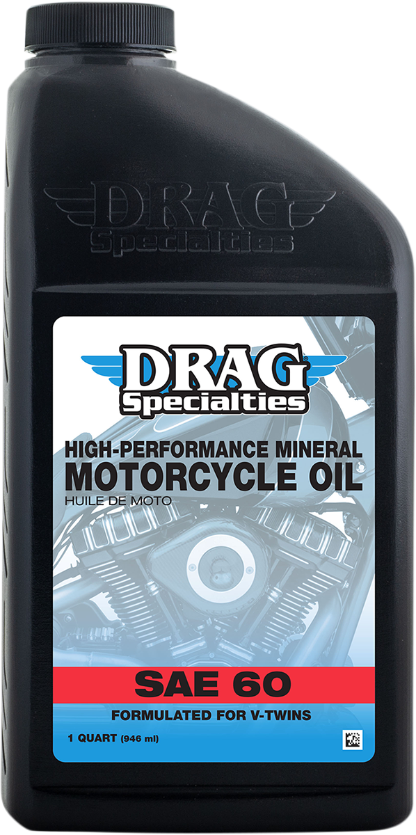 DRAG SPECIALTIES OIL Engine Oil - SAE 60 - 1 U.S. quart 198923 - Cycle City Outdoors