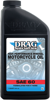 DRAG SPECIALTIES OIL Engine Oil - SAE 60 - 1 U.S. quart 198923 - Cycle City Outdoors