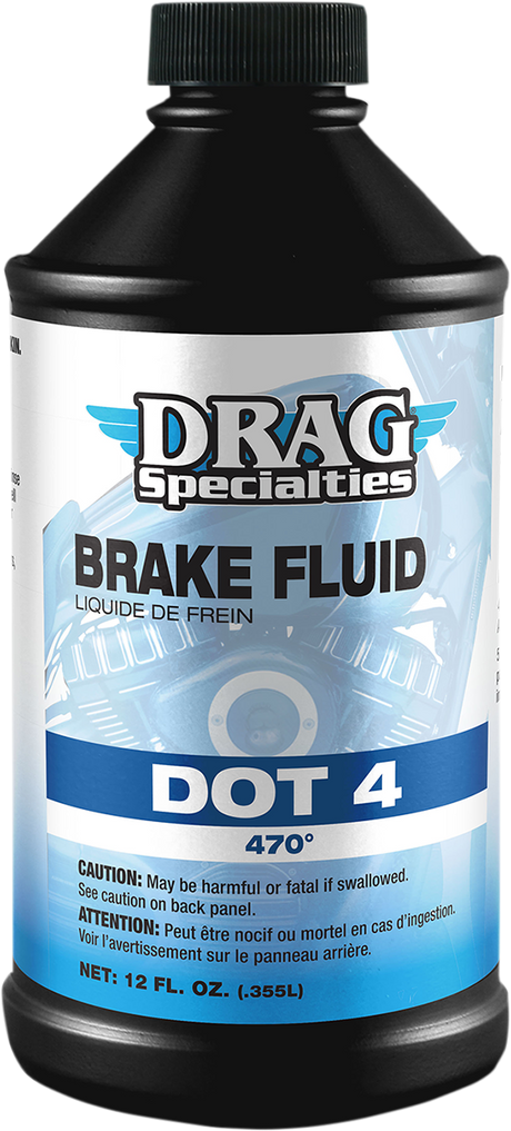 DRAG SPECIALTIES OIL DOT 4 Brake Fluid - 12 U.S. fl oz. 200184 - Cycle City Outdoors