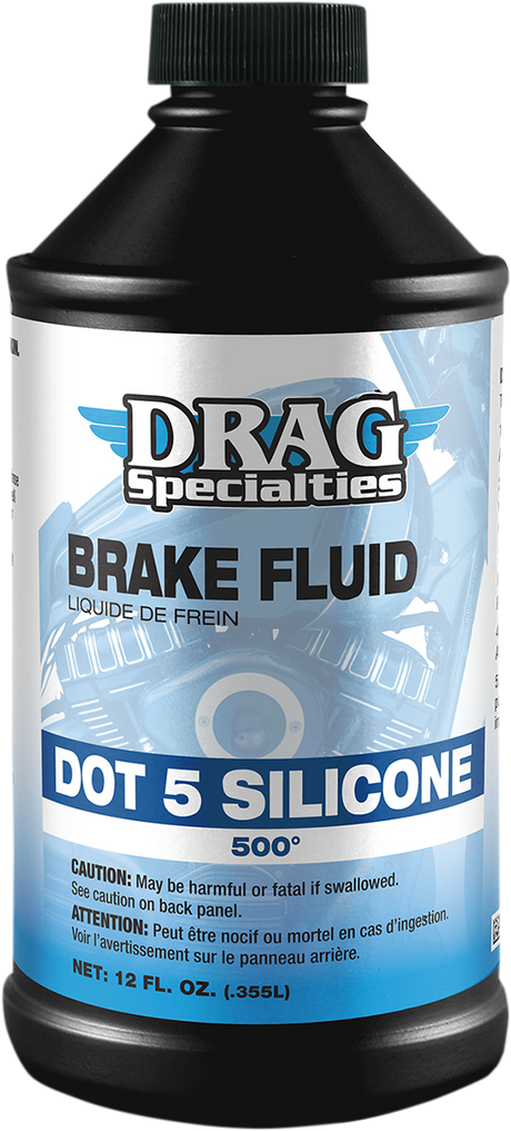 DRAG SPECIALTIES OIL DOT 5 Brake Fluid - 12 U.S. fl oz. 37030014 - Cycle City Outdoors