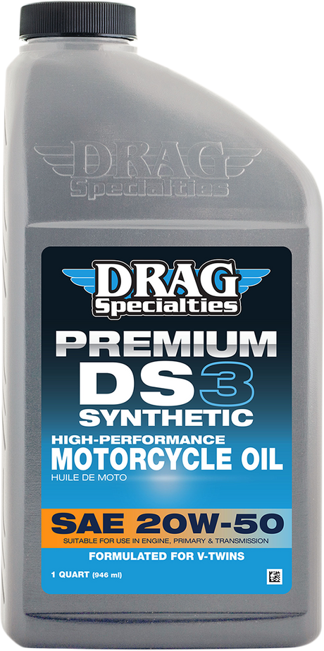 DRAG SPECIALTIES OIL DS3 Synthetic Engine Oil - 20W-50 - 1 U.S. quart 198921 - Cycle City Outdoors