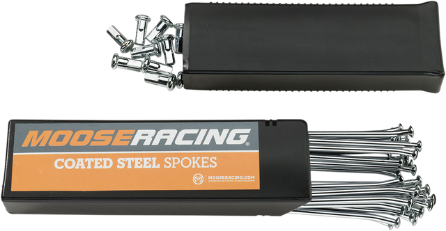 MOOSE RACING Spoke Set - Coated Steel - Rear - 19" 1-20-109-S - Cycle City Outdoors