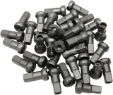 MOOSE RACING Spoke Nipples - MX1 - Titanium Gray - 8 Gauge - Set 24-840