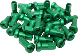 MOOSE RACING Spoke Nipples - MX1 - Green - 8 Gauge - Set 24-860