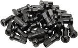 MOOSE RACING Spoke Nipples - MX1 - Black - 9 Gauge - Set 24-910