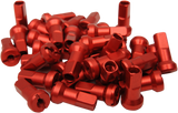 MOOSE RACING Spoke Nipples - MX1 - Red - 9 Gauge - Set 24-930